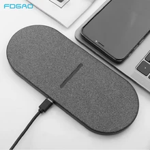Wireless-Charger Charging-Pad Qi Airpods-Pro iPhone 12 Samsung S20 Double-Fast 2-In-1