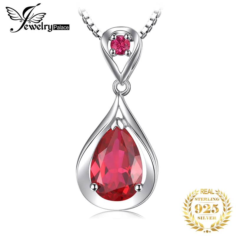 

Wholesale Promotion HOT SALE Christmas Gift For Ladies 4.5 ct Pigeon Blood Red Ruby Pendant 925 Sterling Silver Free Shipping