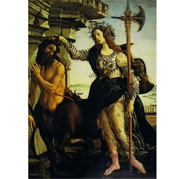 

Diamond Embroidery Full Diamond Painting Minerva and Centaurs Pattern DIY 2020 New Home Decoration Wall Mount Mosaic Diamond