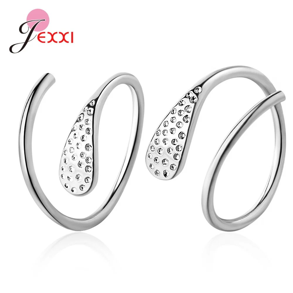 Simple S925 Sterling Silver Women Men Ear Decoration Earring Hot Sale Silver/ Gold Color Metallic Spiral Hoop Pendientes | Украшения и