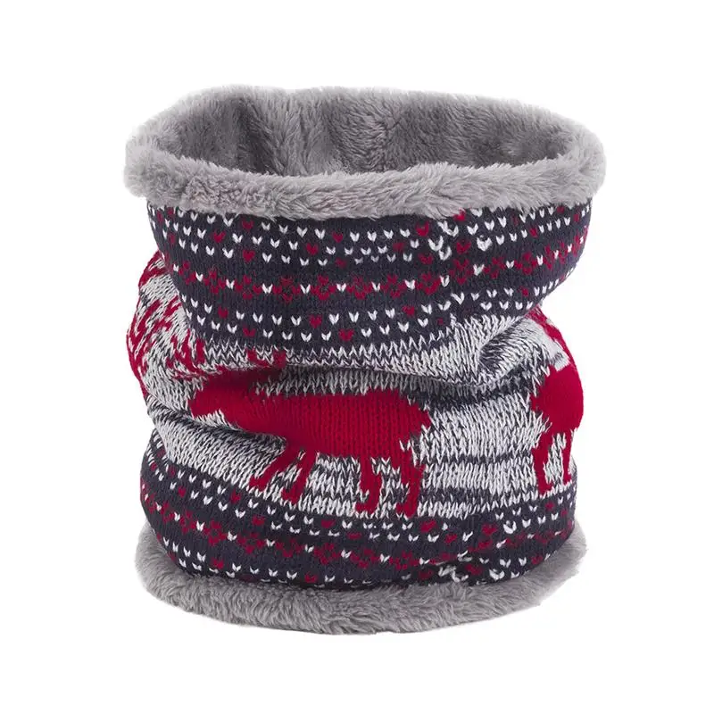 

2019 Womens Mens Winter Warm Neck Ring Wraps Knitted Wool Cowl Collar Circle Scarf Female Snood Thermal Ski Fleece Scarves