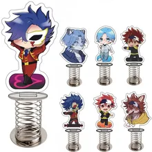 

Anime Sk8 The Infinity Acrylic Spring Shake Stand For Students MIYA REKI Langa JOE Cherry Blossom Keychain Cosplay Gifts
