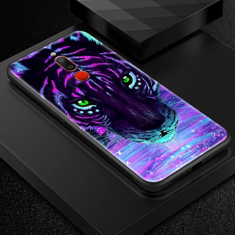 Задняя крышка из закаленного стекла для Meizu 16s 16th Plus 16X M6T M882Q M892Q M5 M6 M8 M9 Note TPU Рамка бампер печать обложек сумка с животными - Цвет: H107