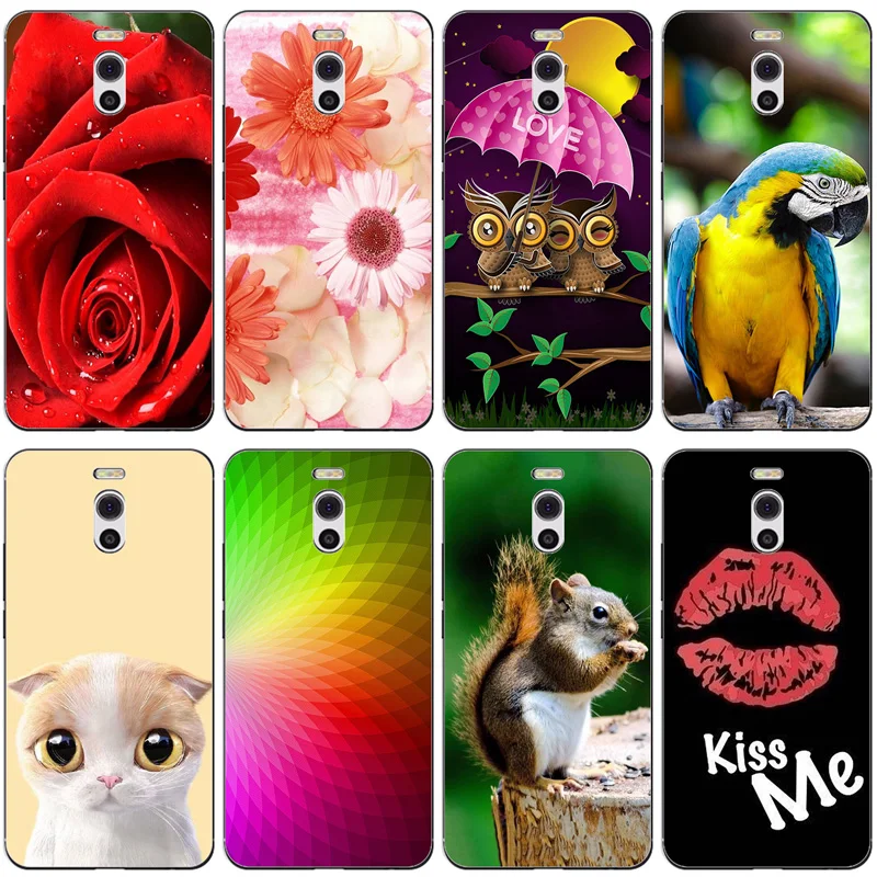 

Silicone Printed phone Case for Meizu M6 Note cases soft TPU Phone Back cover full 360 Protective shell new design bag