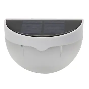 

6LED Solar Garden Wall Light Waterproof Fence Lamp Door Garage Wall Mounted Emergency Light Warm White