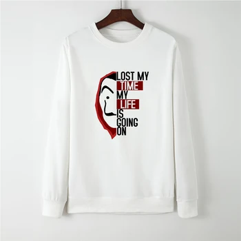 

New Fashion Money Heist Oversized Hoodie Women Punk Casual Sweatshirt Long Sleeve La Casa De Papel Sportswear Tracksuit Jacket