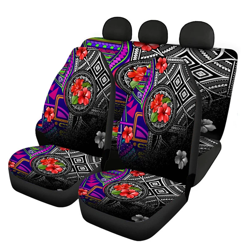 hawaiian-hibiscus-car-seat-cover-full-set-samoan-tribe-front-and-back-seat-cushion-protector-universal-suv-truck-interior-decor