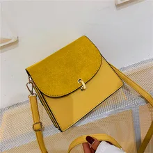 Женские сумки-мессенджеры из искусственной кожи высокого качества, Женская сумочка, маленькая сумка с клапаном, однотонные женские сумки через плечо, Feminina