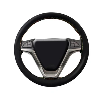 

Universal Hand-stitched Genuine Leather Matte Leather Car Steering Wheel Cover
