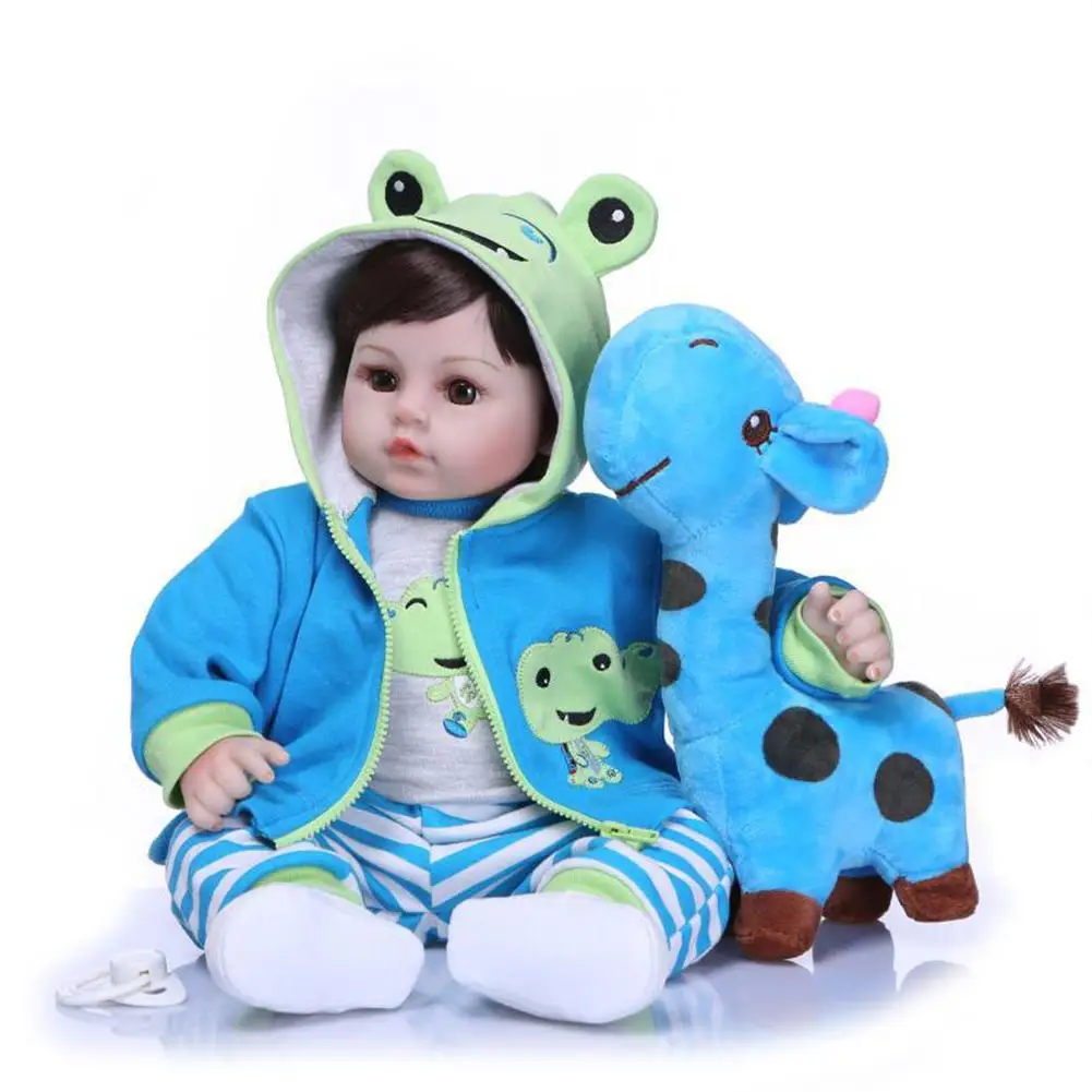 

47CM Silicone Reborn Super Baby Lifelike Toddler Baby Bonecas Kid Doll Bebes Reborn Brinquedos Reborn Toys for Kids Gifts