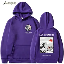 Флисовые толстовки с капюшоном в японском стиле с забавной вышивкой в виде кота и волн; коллекция года; зимние повседневные толстовки в японском стиле в стиле хип-хоп; уличная одежда