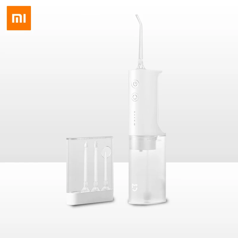 

Original Xiaomi Smart Electric Oral Irrigator IPX7 Waterfroof Dental Water Jet Flosser 4 Modes Oral Cleaning W/4 NozzlesMemory