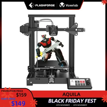 Voxelab-impresora 3D de alta precisión para uso doméstico, máquina de impresión FDM, Ultrabase, para cama de construcción, 220x220x250mm