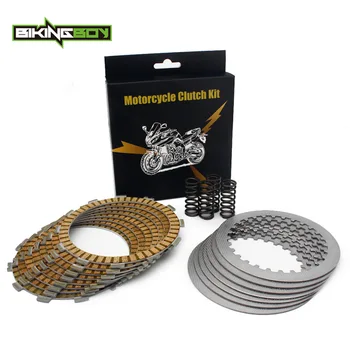

BIKINGBOY 8 Clutch Friction Plates + 7 Steel Separator Plates + 4 Heavy Duty Springs For Honda CRF450R 2011 2012 CRF 450 R Set