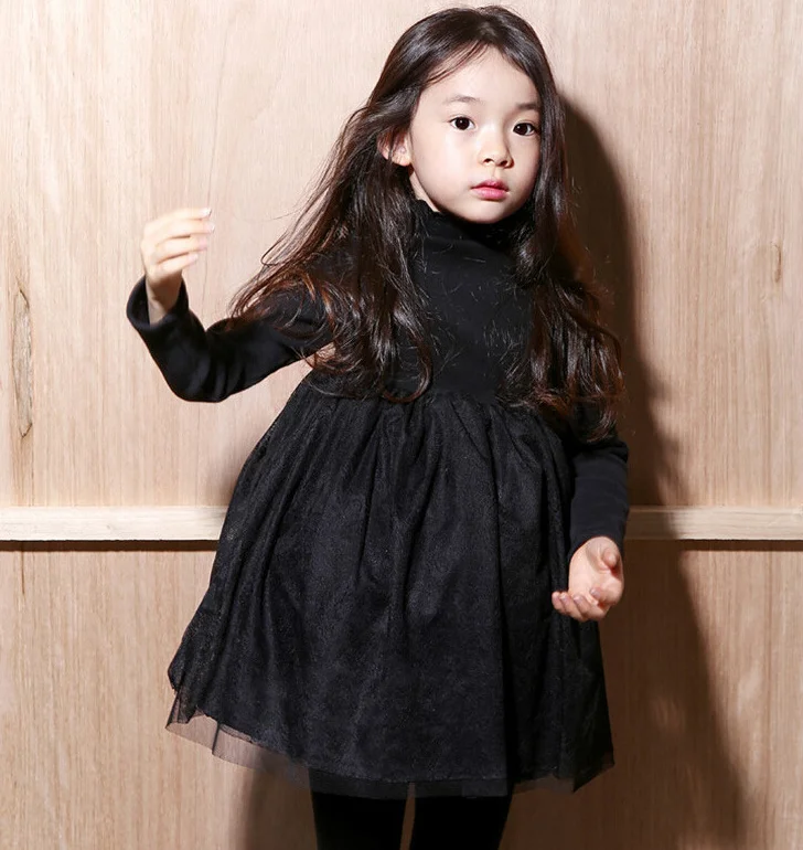 Платье принцессы г., зимние утепленные детские платья корейские модные платья для больших девочек одежда на День Благодарения