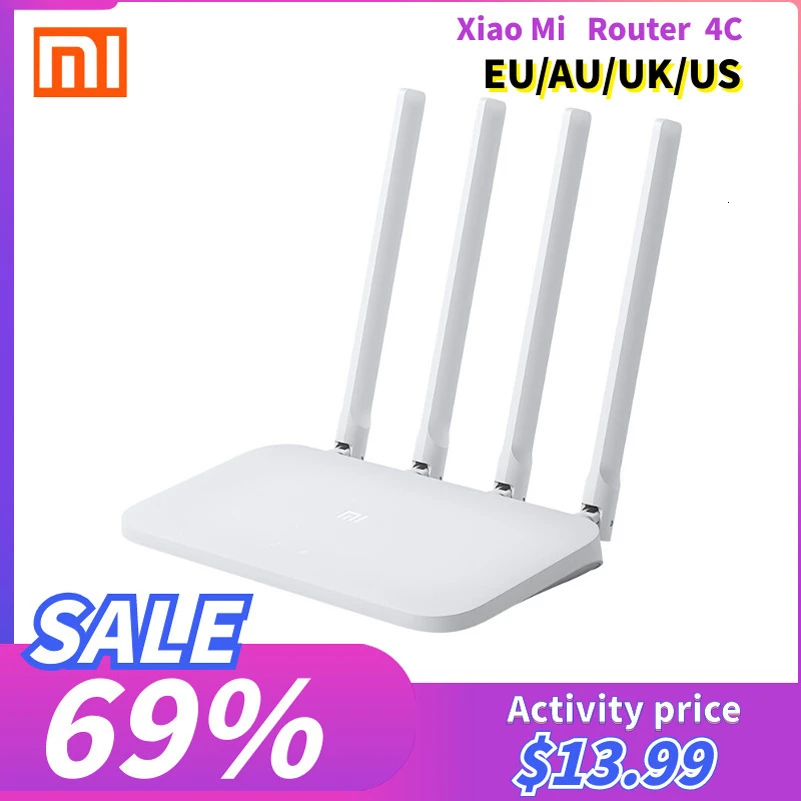 

Xiaomi Mi 4C Router 300Mbps Wireless WIFI Router 5dBi 2.4GHz 802.11a/b/g Wireless Router with four Antennas for Home Office