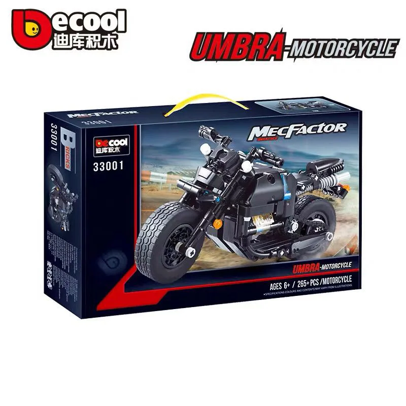 

Decool 33001 Technic Motorcycle 265pcs Building Blocks set Eductional DIY Brick Toys Compatible MOC Technic