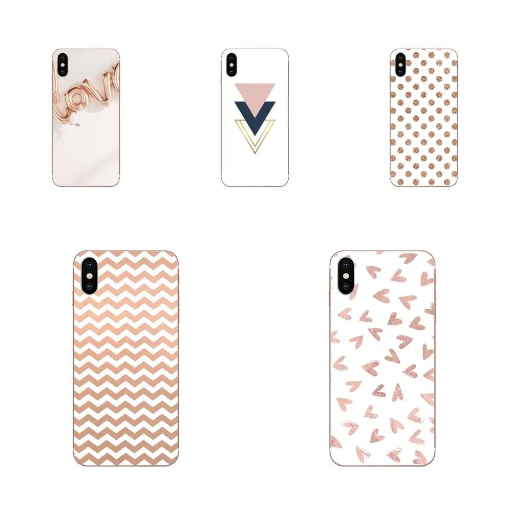Gold Rose Pink Heart Pineapple Stripes For Huawei Honor 4C 5A 5C 5X 6 6A 6X 7 7A 7C 7X 8 8C 8S 9 10 10i 20 20i Lite Pro TPU Capa | Мобильные