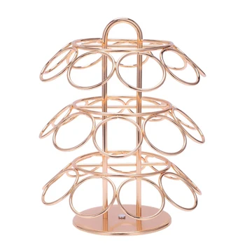 

Oasiswj For K-Cup Dolce Gusto Capsules Cup Revolving Rotating Coffee Pod Storage Holder Tower Stand Rack