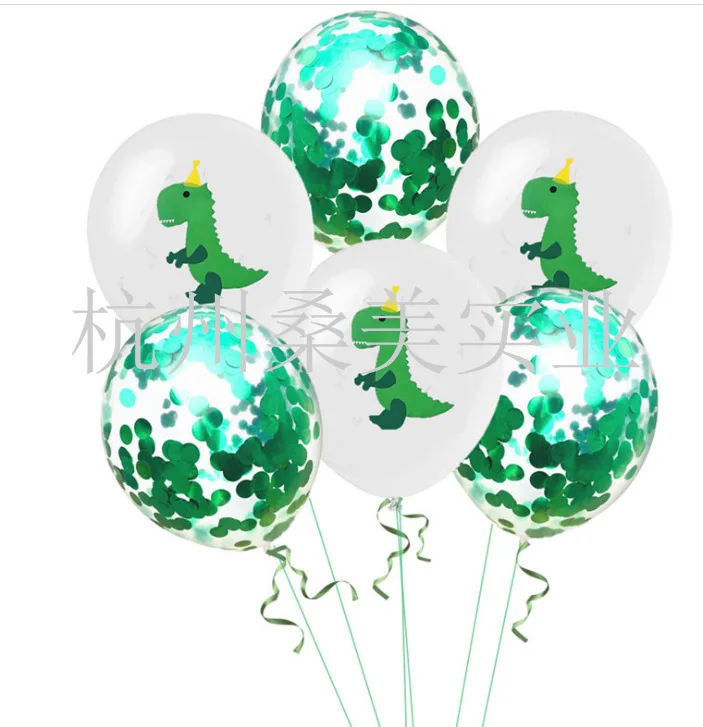 Поставка воздушный шар с динозавром резиновые воздушные шары Динозавр зеленые вечерние украшения серии животных Вечерние