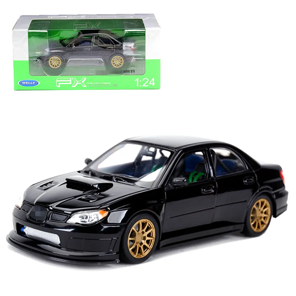 

Welly 1:24 Impreza WRX STI Metal Diecast Model Car New in Box