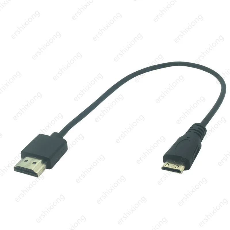 Сверхмягкий Кабель Micro HDMI тонкий кабель папа OD 3 0 мм и Mini male 2k * 4k hd @ 60 Гц 30 см 1