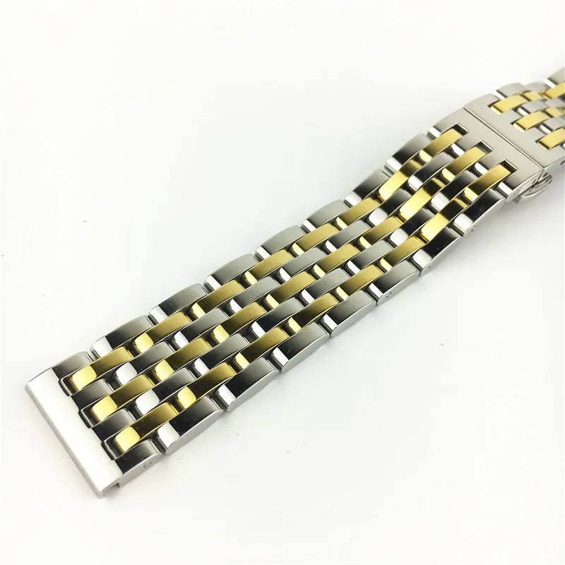 Gold Stainless Steel Women'sWatch Men's Watches Strap Bracelet 20mm 22mm Watchband Accessories