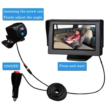 

New Products Hot Sales Infant Safe Car Endoscopic Rearview Mirror Monitor Display Car Mirror Monitor