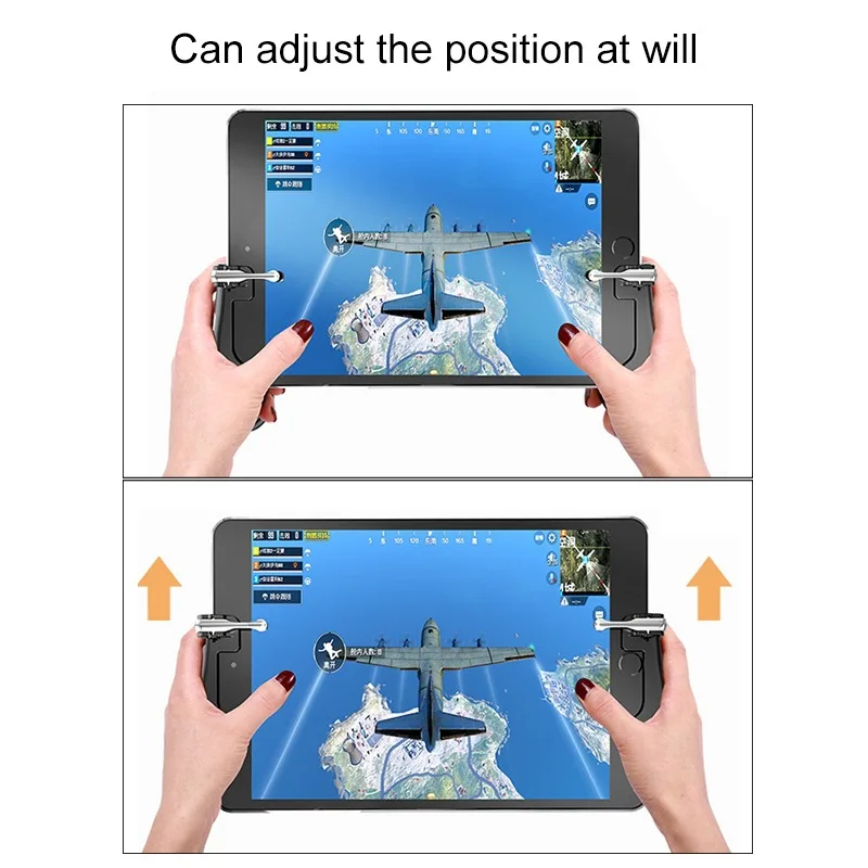 H2 Jedi Survival Wilderness Action Four Fingers Linked Quick Shot Button Gamepad Game Controller Joystick for Mobile Phone