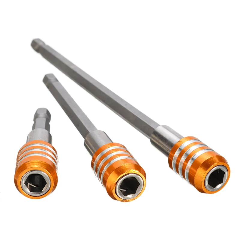 

3pcs 60/100/150mm Magnetic Screwdriver Bit Extension 1/4" Hex Shank Bit Holder For Electric Pneumatic Screwdriver Tool Accessori