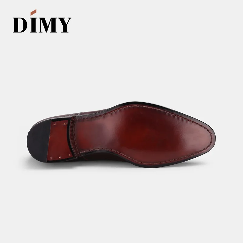 DIMY/ г.; английское платье с ручной щеткой; деловая обувь; мужские полуботинки с ремешком; универсальные туфли дерби