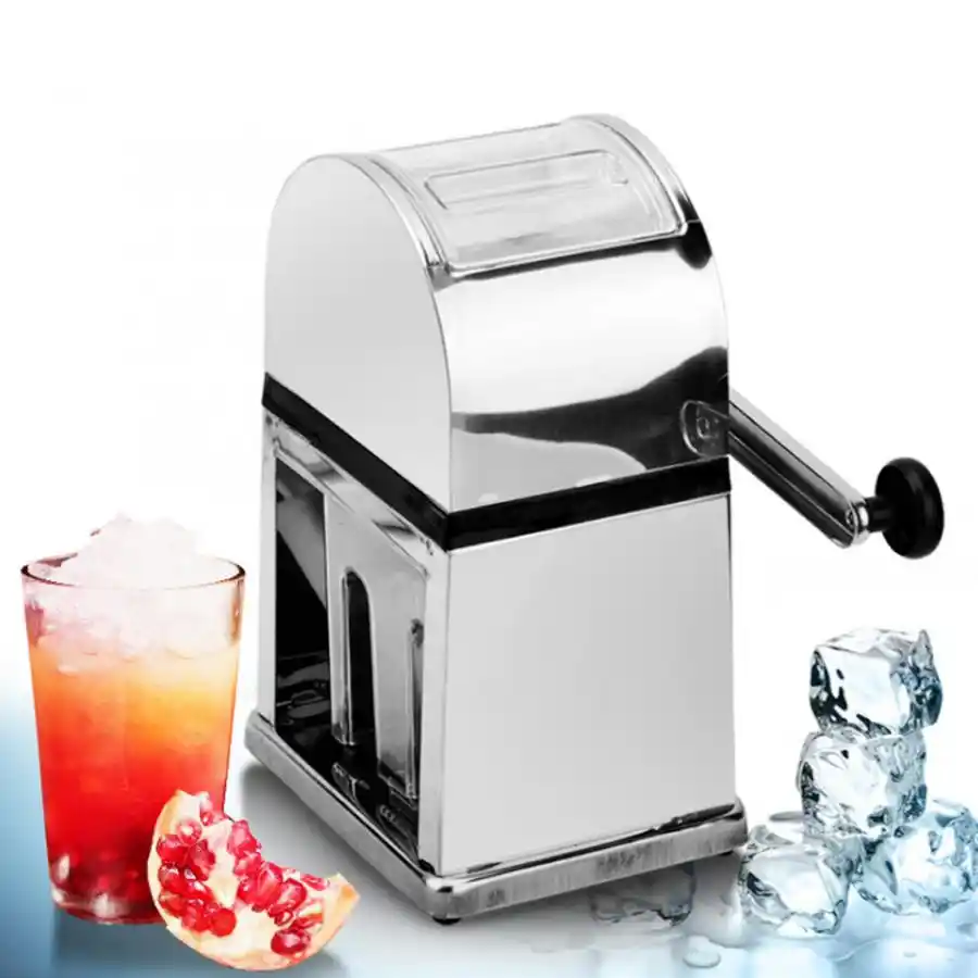 Portable Hand Crank Manual Ice Crusher Household Ice Shaver Making