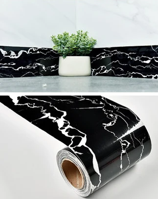 Marble WTDG DIY Съемный самоклеющийся линии талии обои водонепроницаемые декоративные стены границы гостиной пол коридора постер с плинтусом - Цвет: Marble WTDG