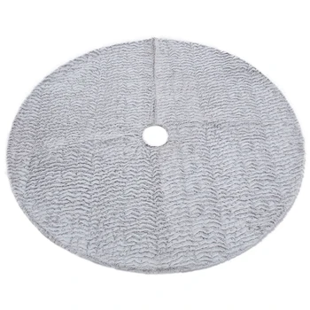 

Christmas Tree Carpet Skirt 48inch Plush Velvet Merry Christmas Snowflake Xmas Tree Decoration for Home New Year 2019