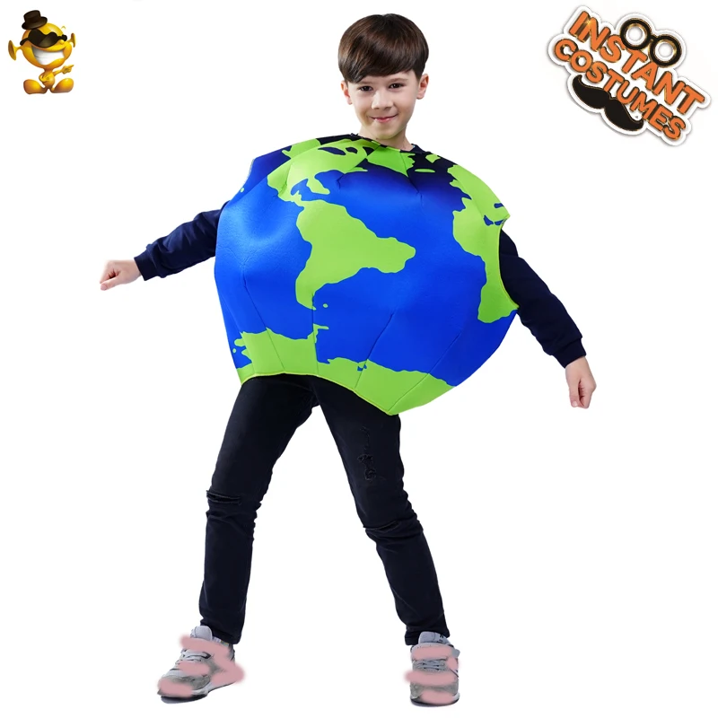 

Halloween Costume for Kids 3D Earth Tunic Cosplay Child Digital Printing Map for Christmas Holidays Party Costume