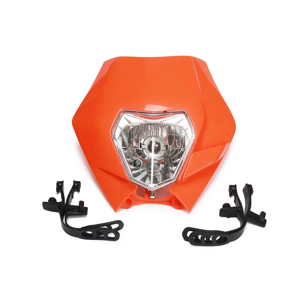 Мотоциклетная универсальная передняя фара дальнего света для KTM EXC excf SX XCW SMR SXS 125 150 250 350 450 525 530 Байк - Цвет: Оранжевый