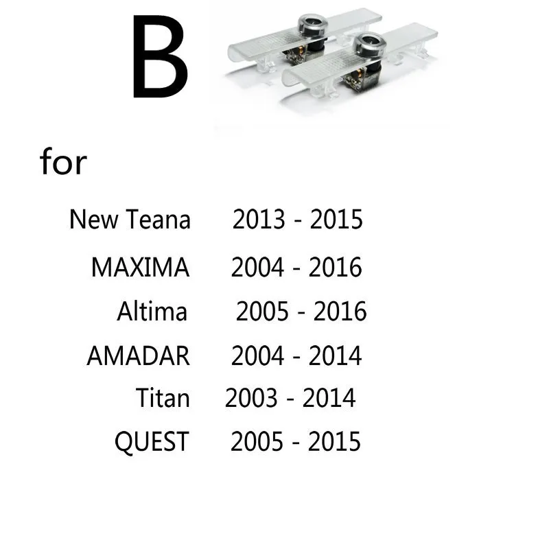 2 шт. светодиодный Автомобильный Дверной светильник с логотипом для Nissan Teana Maxima Altima Titan Murano Sylphy X-Trail Xtrail t31 t30 Amadar