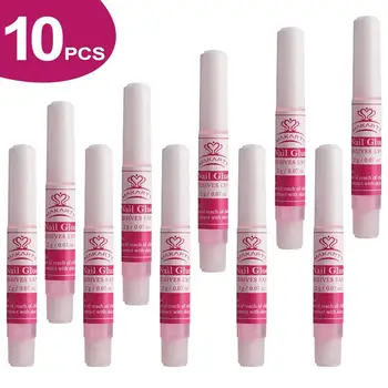 

Makartt 10pcs Nail Glues Adhesives Expert Fast Drying Quick Bonding 2g/pcs False Nail Glue for DIY Nails and Nail Salon