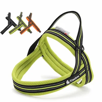 

Truelove Soft Mesh Padded Nylon Dog Harness Vest No Pull Dog Harness Reflective Security Dog Collar Easy Put On Pet Harnesses