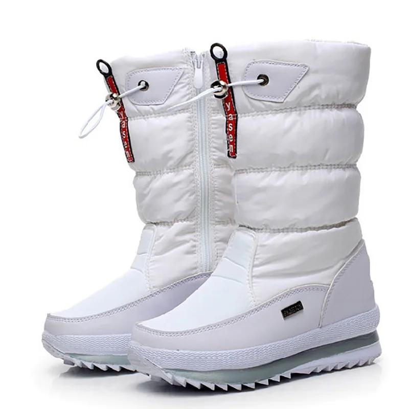 Winter Women Boots Waterproof Snow Boots Platform Shoes Female Thick Plush Warm Ankle For Woman Winter Shoes Non-slip