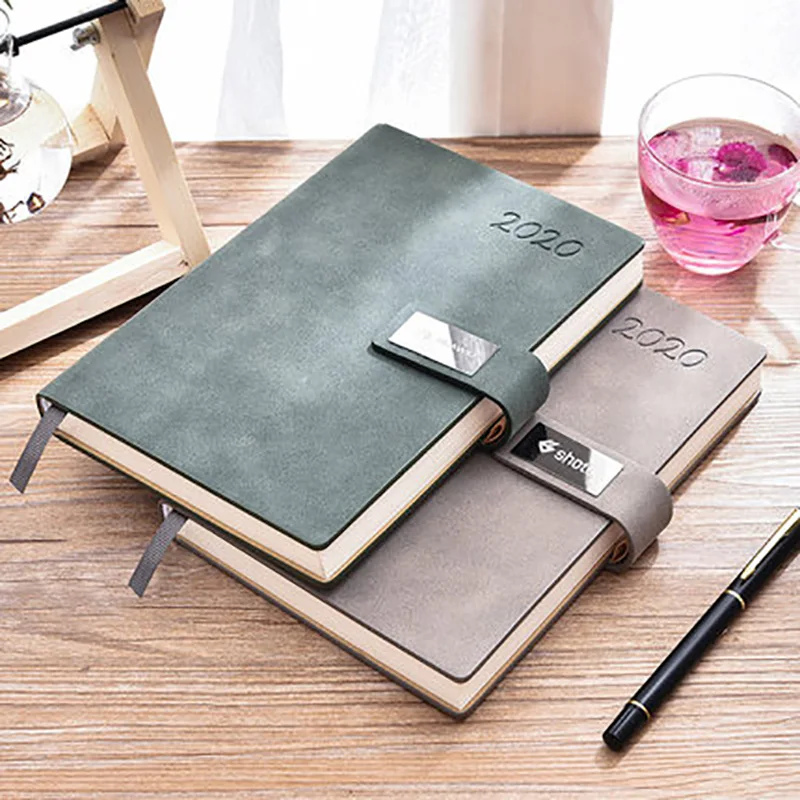 Tanie Agenda 2020 terminarz tygodniowy podróżnik pamiętnik luksusowy biznes notatnik ze sztucznej skóry powrót do szkoły notatnik Plan organizator książki prezent