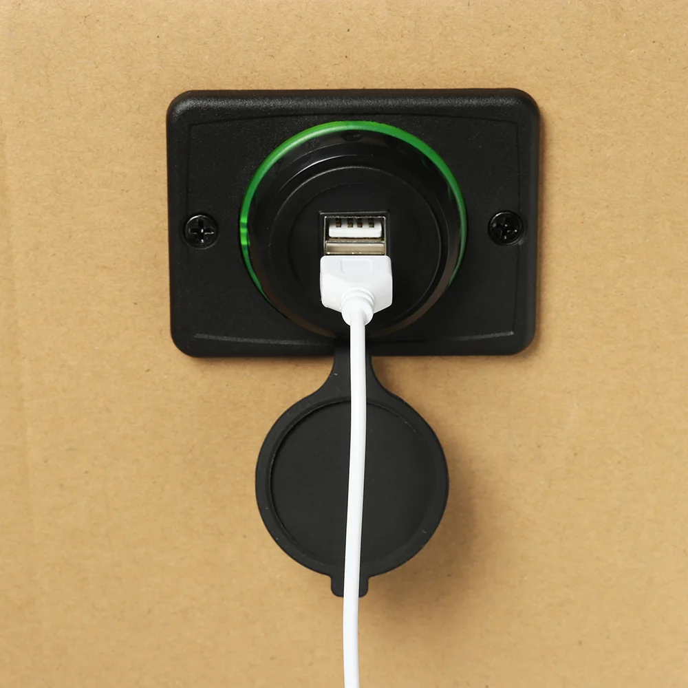 12 24 в 3 1 а двойные USB порты светодиодный светодиодная круглая автомобильная