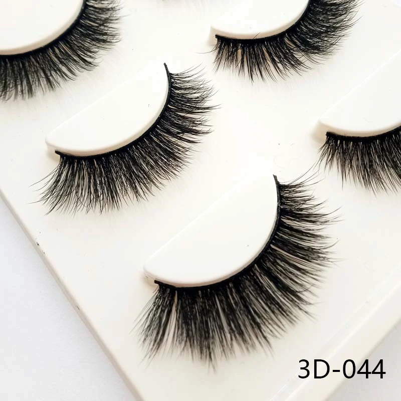 Handmade Reusable 3D Thick Cross Thick Long False Eyelashes Handmade Eye Lashes Extension Makeup Beauty Tools 4