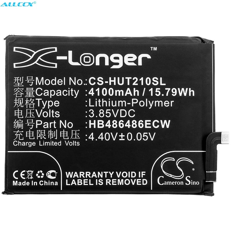 Аккумулятор Cameron Sino 4100 мАч HB486486ECW для huawei mate 20 Pro, mate 20 RS, P30 Pro, VOG-AL00, VOG-L09, VOG-L29, VOG-TL00