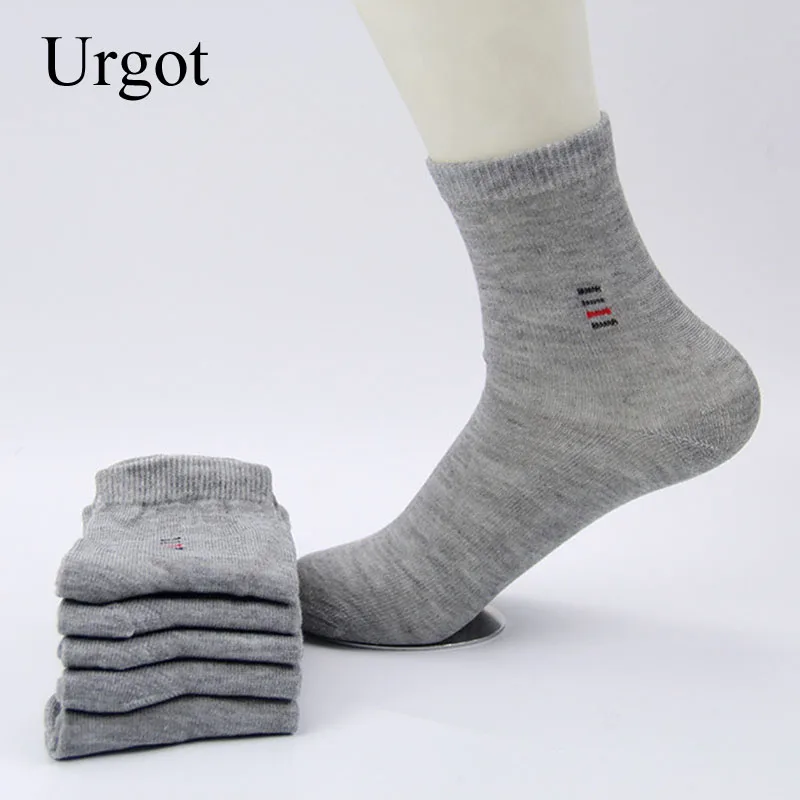 

Urgot 6 Pcs=3 Pairs Men's Socks Classic Business Brand Calcetines Hombre Socks Men High Quality Cotton Casual Male Socks Meias