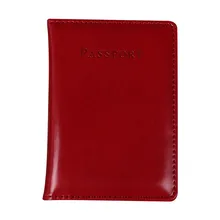 Casual Pu Leather Passport Covers Men Women Travel Passport Business Holder Wallet Case Accessories Id Bank Credit Card Bag L1(China)