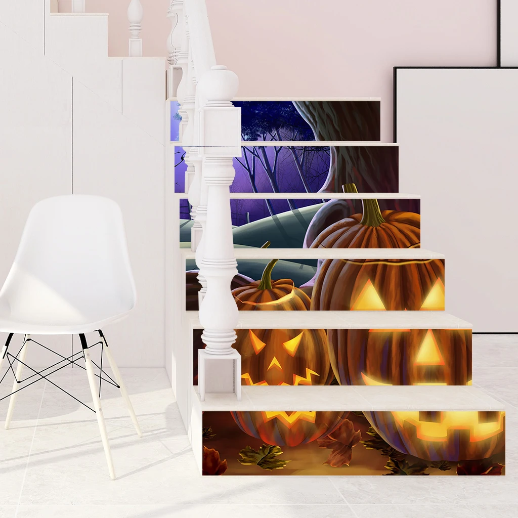 6pcs/set 3D Stair Decals Stickers Stair  Decals Staircase Sticker