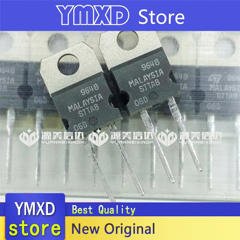 10 шт./лот новый оригинальный STTA806D 8a 600v диод Шоттки К-220 прямые диодные в наличии |