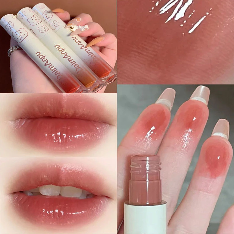 Daimanpu Mirror Lipstick Matte Texture Lipgloss Waterproof Sweat