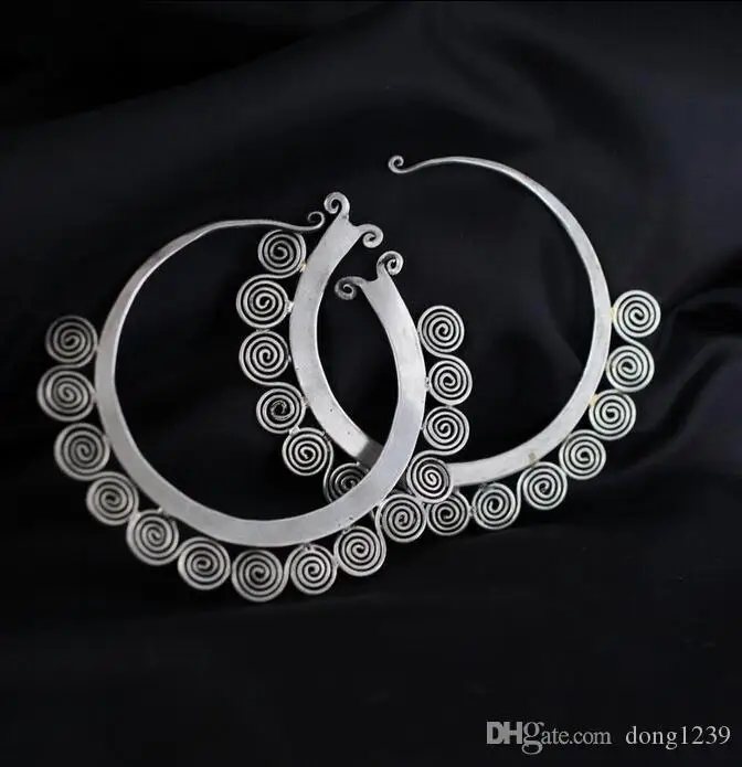 

FOLKVISION ETHNIC TRIBAL MIAO HANDMADE EARRINGS / JE232